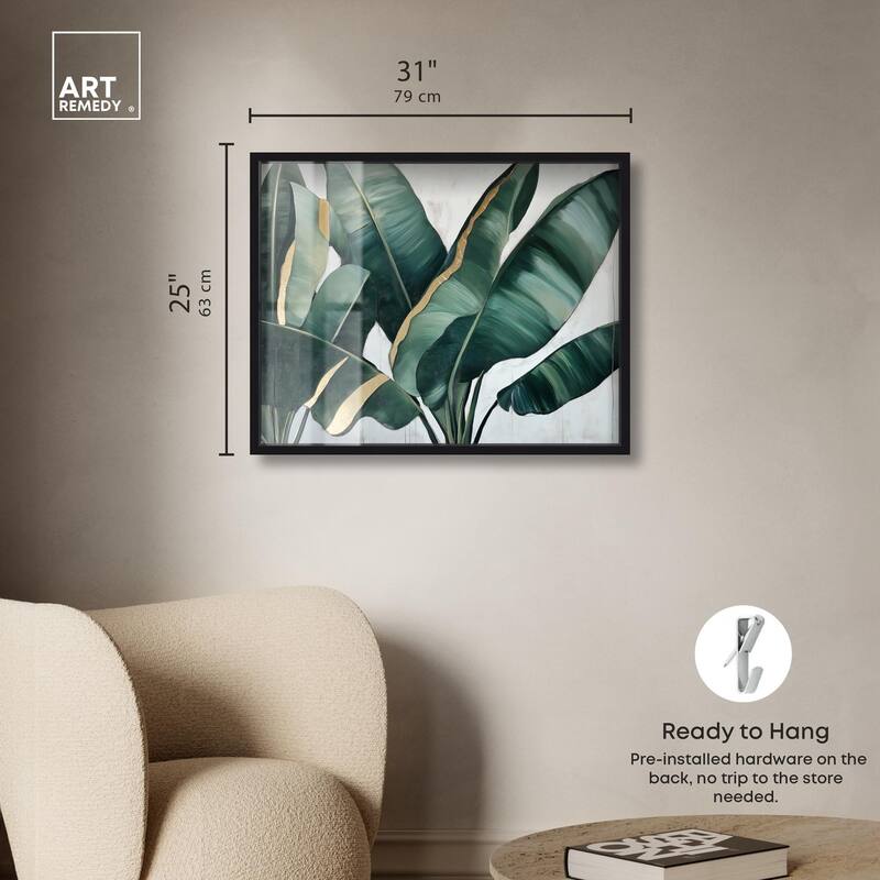 Jungle Jewel Jade I Shadowbox by Art Remedy