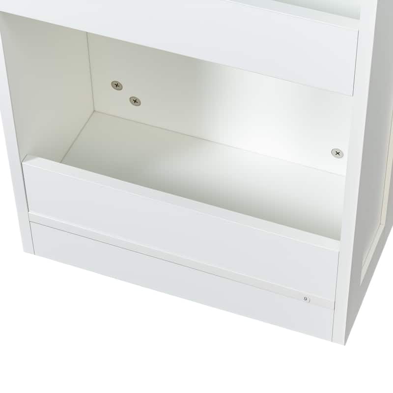 Roomfitters 7-Tier Pull-Out Storage Shelf, Slim Rolling Organizer for Kitchen, Laundry, or Narrow Spaces, White