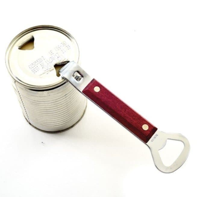 Norpro Heavy Duty Wood Handle Soda Pop Beer Can Punch and Bottle Opener
