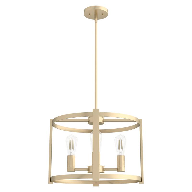 Hunter Astwood 18" 4-Light Chandelier, Caged, Kitchen Island, Dining Room, Entry - Transitional, Art-Deco, Contemporary