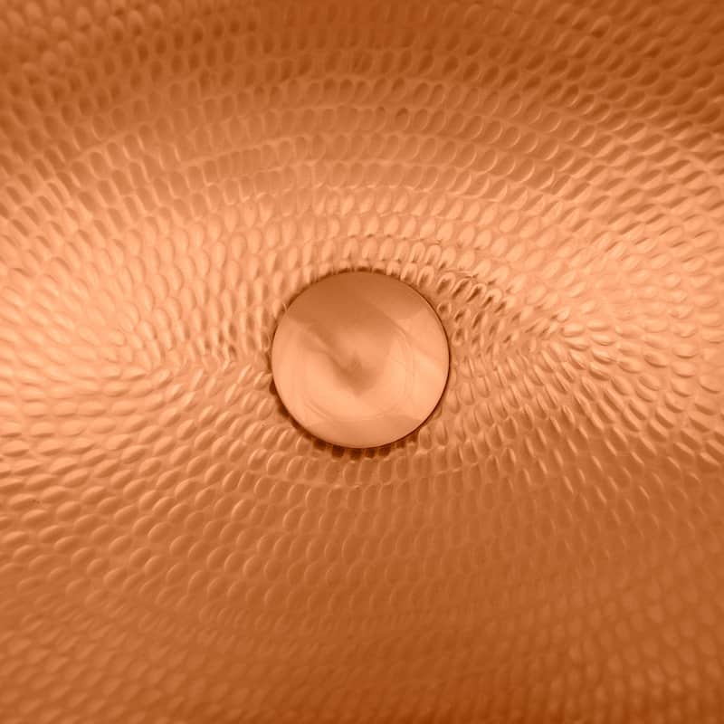 1.5-in Non-Overflow Pop-up Bathroom Sink Drain in Polished Copper (D-208PC)