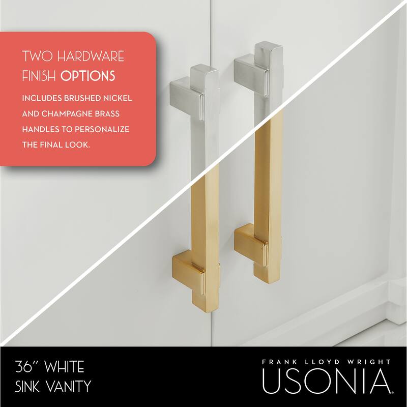 Frank Lloyd Wright USONIA® Harmony 36-inch Wood Sink Vanity