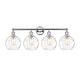 preview thumbnail 16 of 28, Innovations Lighting Athens Water Glass - 4 Light 35" Bath Vanity Light. Clear/Polished Chrome