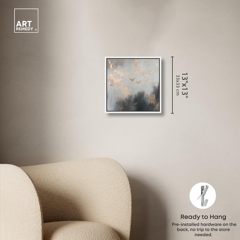 Golden Nebula Canvas by Art Remedy