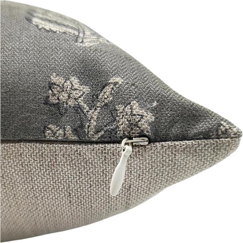 Fabdivine Linen Outdoor Sofa Block print pillow Cover