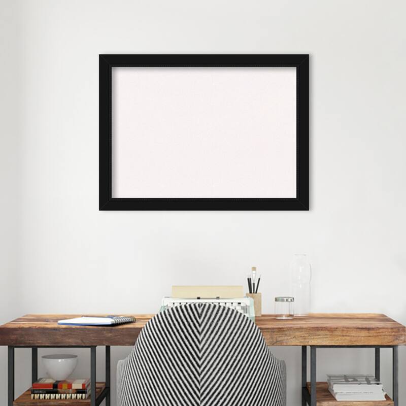 Avon Black Framed White Corkboard Bulletin Board, Organization Board, Pin Board