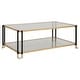 preview thumbnail 4 of 4, Uttermost Kentmore Glass Coffee Table - 17"H x 48"W x 30"D