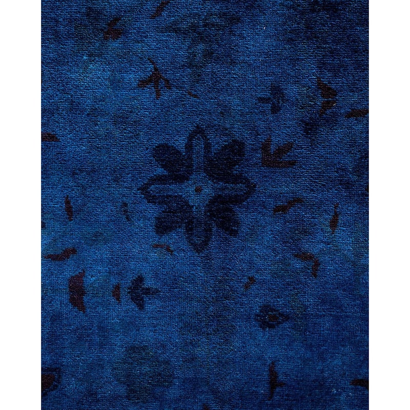 Vibrance, One-of-a-Kind Handmade Area Rug - Purple, 8' 0" x 10' 3" - 8' 0" x 10' 3"