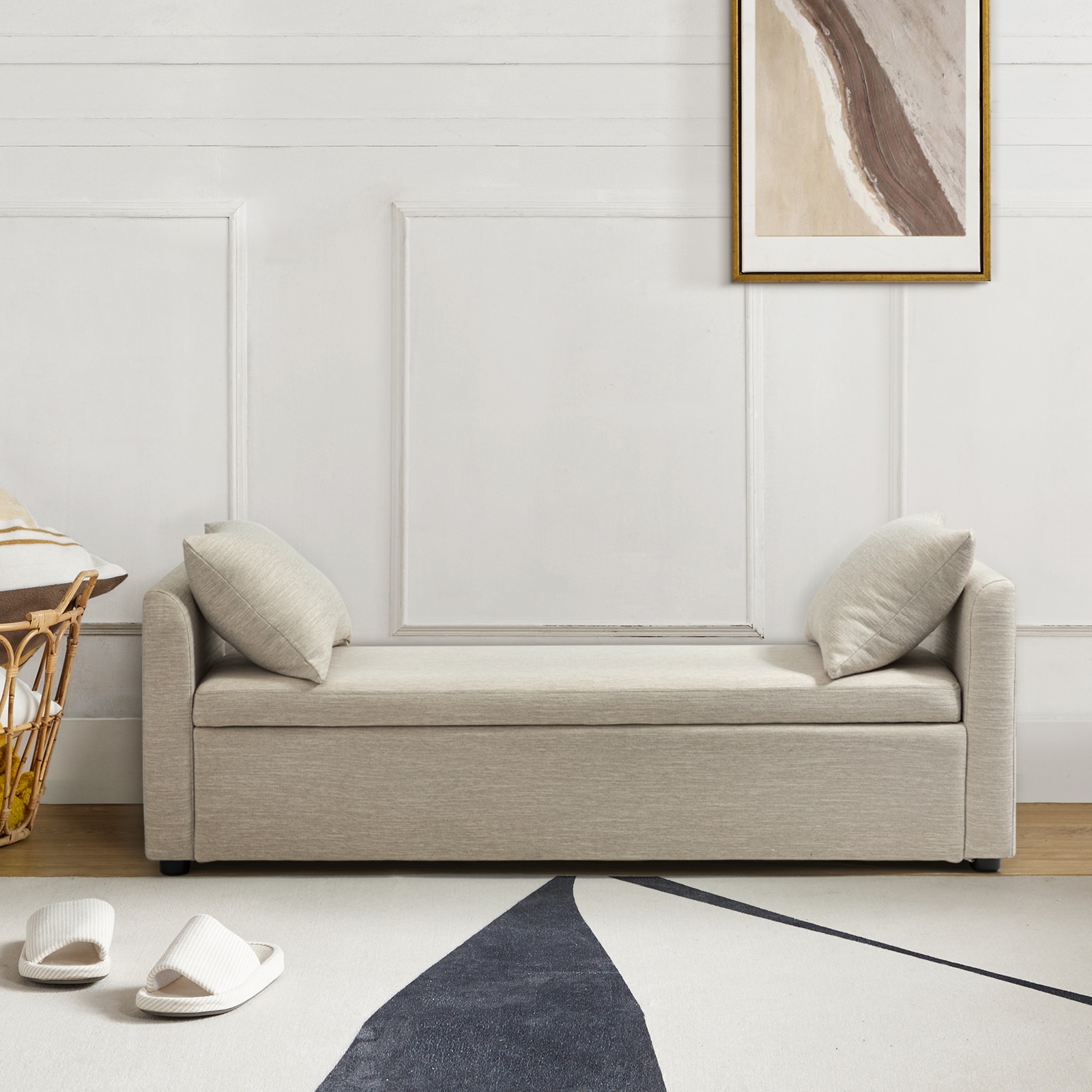 Daybed bench with storage store