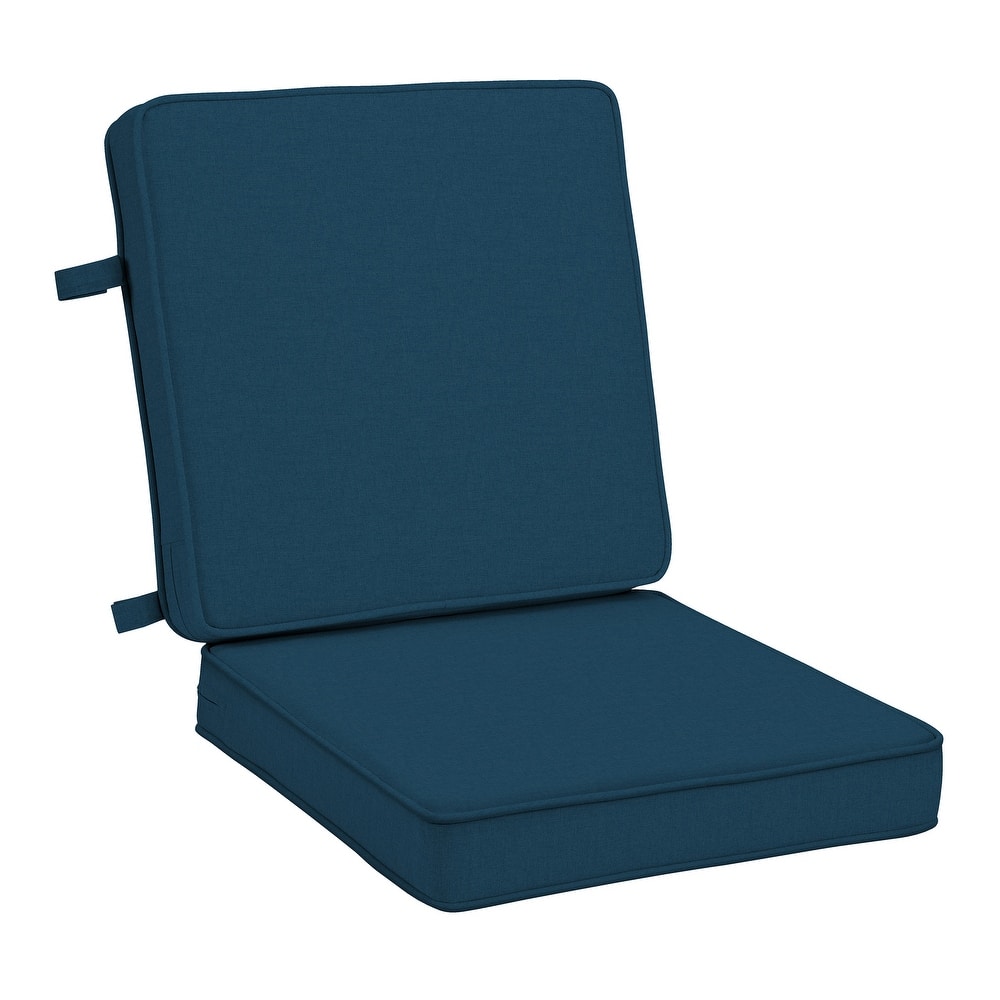 ARDEN Foam Outdoor Double Welted Dining Chair Cushion, 20 x 20