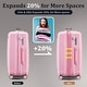 preview thumbnail 3 of 30, Luggage Sets 4 Piece(14/20/24/28) PP Lightweight & Durable Expandable suitcase Pink