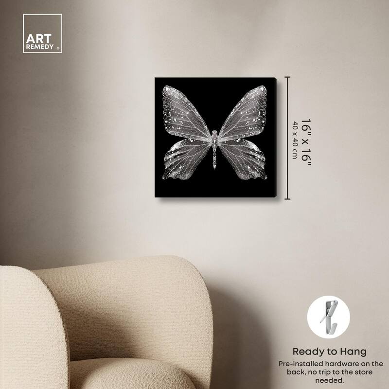 Stardust Wings II Canvas by Art Remedy, Gallery Wrapped