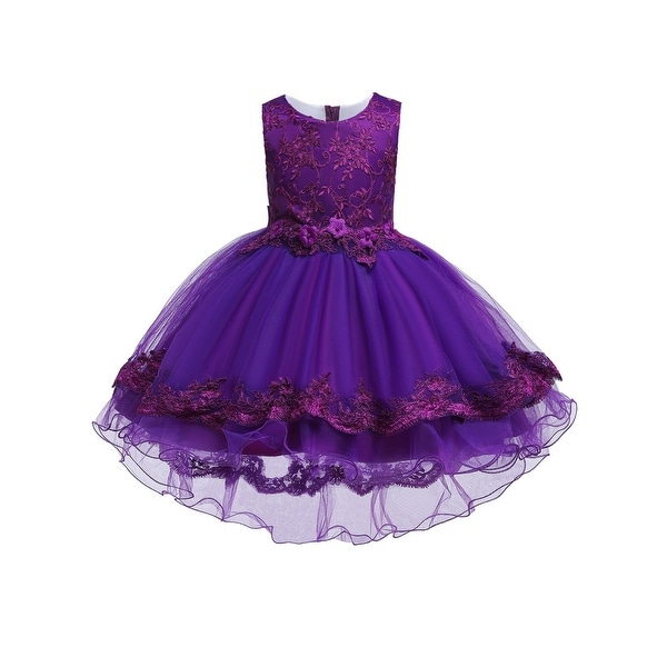 big girls purple dress