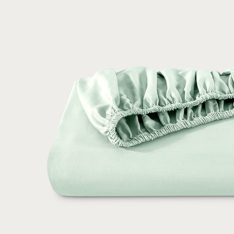 Bare Home Organic Cotton Fitted Sheet - Smoth Sateen Weave