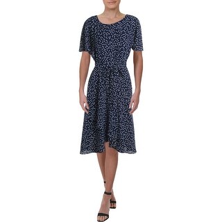 cold shoulder polka dot dress