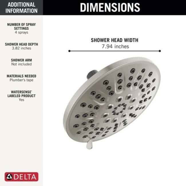 Delta 75617 Universal Showering Components 1.75 GPM Multi Function