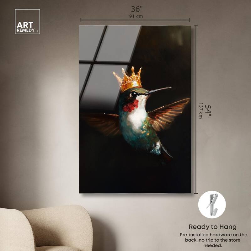 Royal Bird I Acrylic by Art Remedy, Ready to Hang