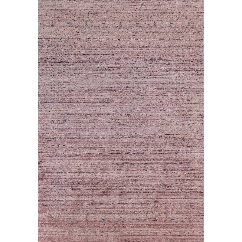 Hand Knotted Oriental 100% Wool Carpet Tribal Tribal Multi-Colored Gabbeh Area Rug - 10' 8'' X 7' 11''