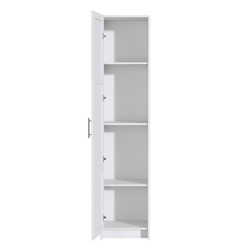 70.87" Tall Narrow Storage Bathroom Cabinet with 3 Adjustable Shelves