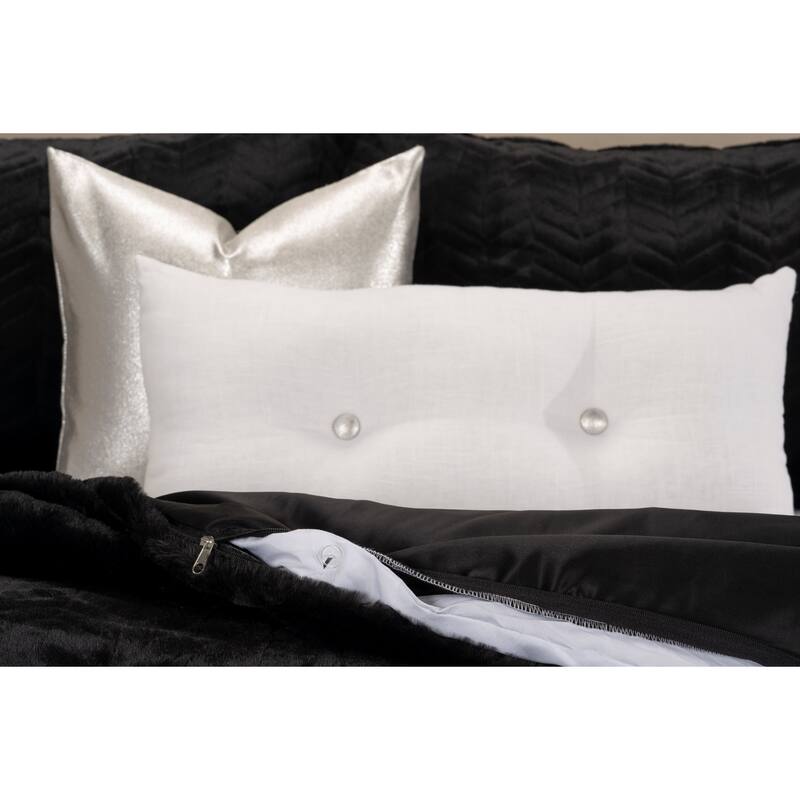 High Kicks Lavish Faux Fur Supreme Duvet Cover and Insert Set