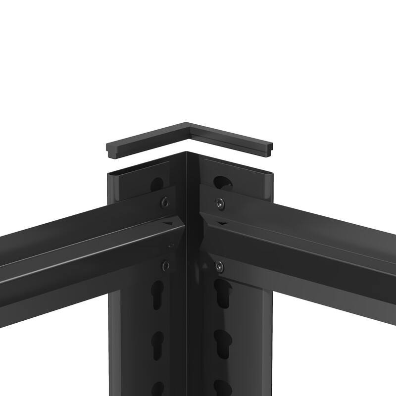 5/6-Tier Adjustable Heavy Duty Metal Storage Shelves, Black, 72/82"H