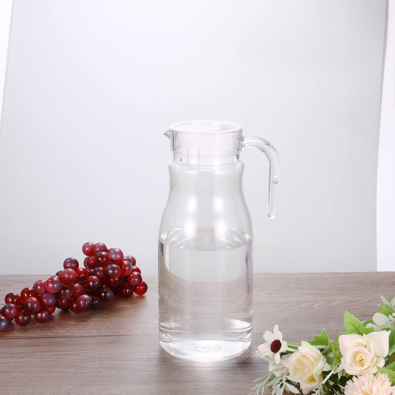1500ml 50.7 Oz Acrylic Beverage Drink Pitcher with Lid - Clear
