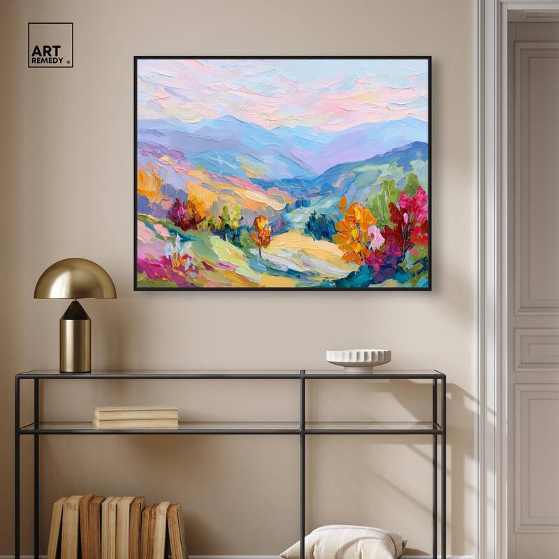 Colorful Valley I Canvas by Art Remedy