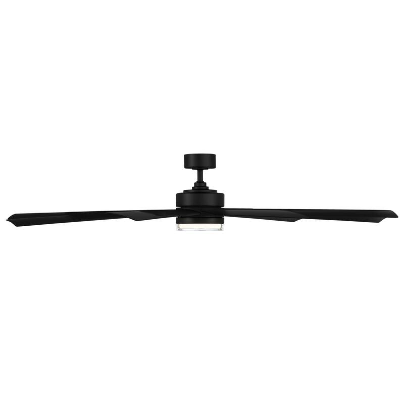 Wynd XL Indoor and Outdoor 9-Blade Smart Ceiling Fan 72in with 3000K LED Light Kit and Remote Control