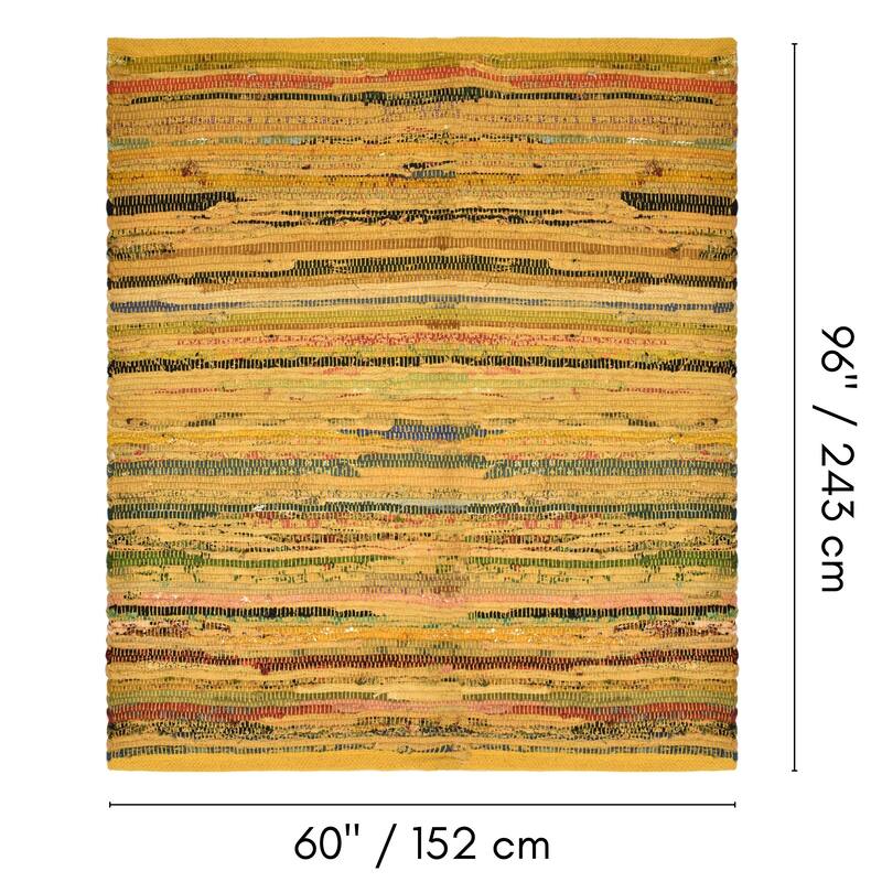 Fabstyles Premium Cotton Handmade Area Rag Rug Living Room, Hallway
