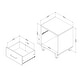 preview thumbnail 3 of 17, South Shore Arlen 1-Drawer Nightstand