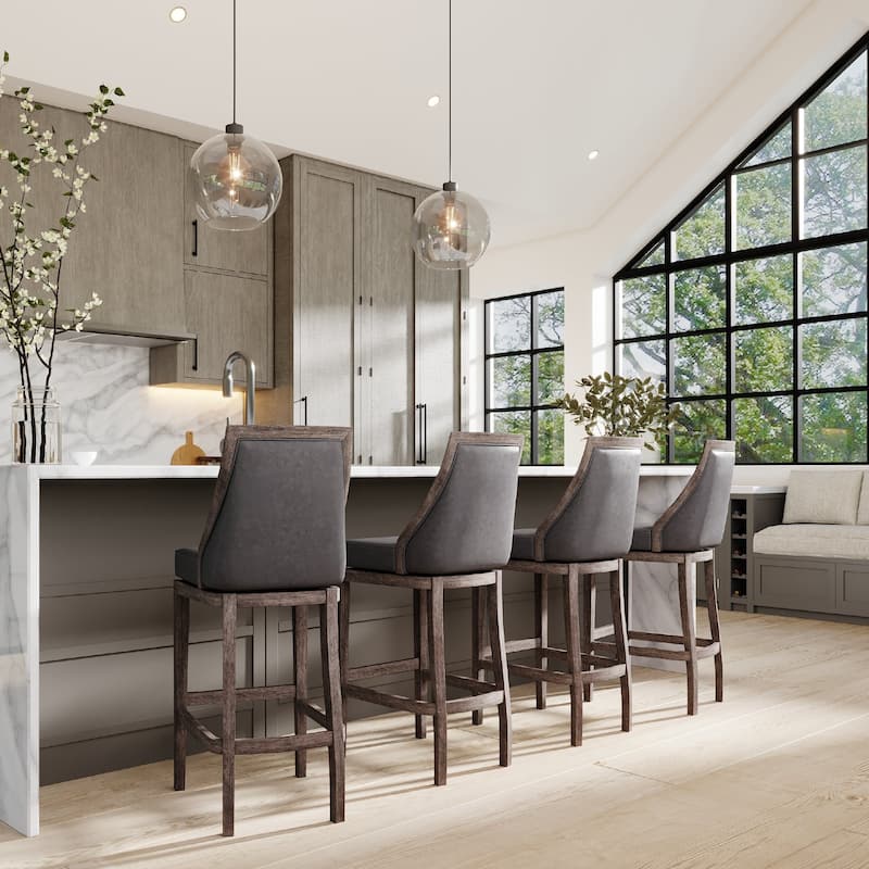 Maven Lane Vienna Swivel Kitchen Stool
