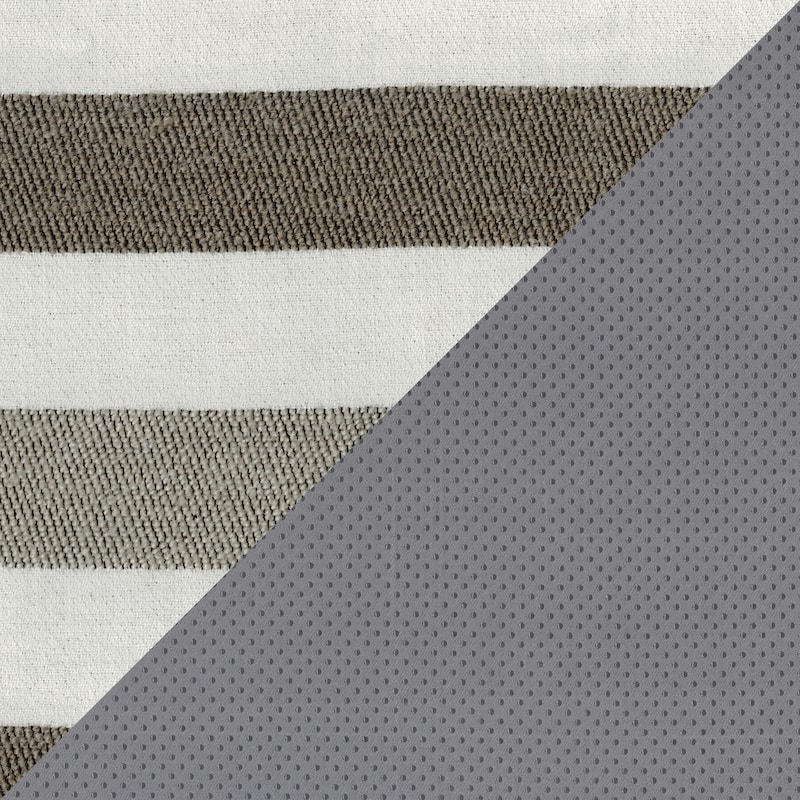 Ossela Fabric Square Pouf