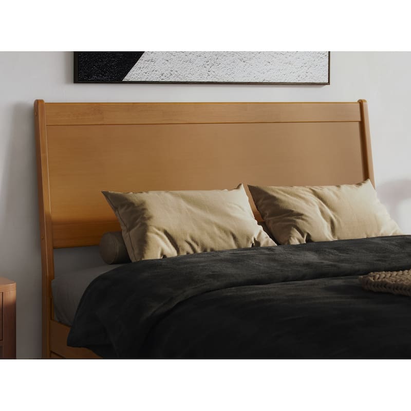 Casanova Solid Wood Panel Headboard - Light Toffee - Queen