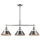 preview thumbnail 6 of 7, Golden Lighting 3306-LP PW Orwell 3 Light 36" Wide Linear Pendant