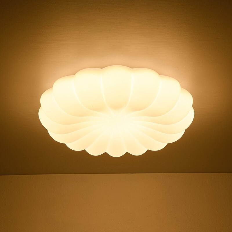 Blooming Peony Dimmable LED Flush-mount Nursery Ceiling Light - 18.9 in