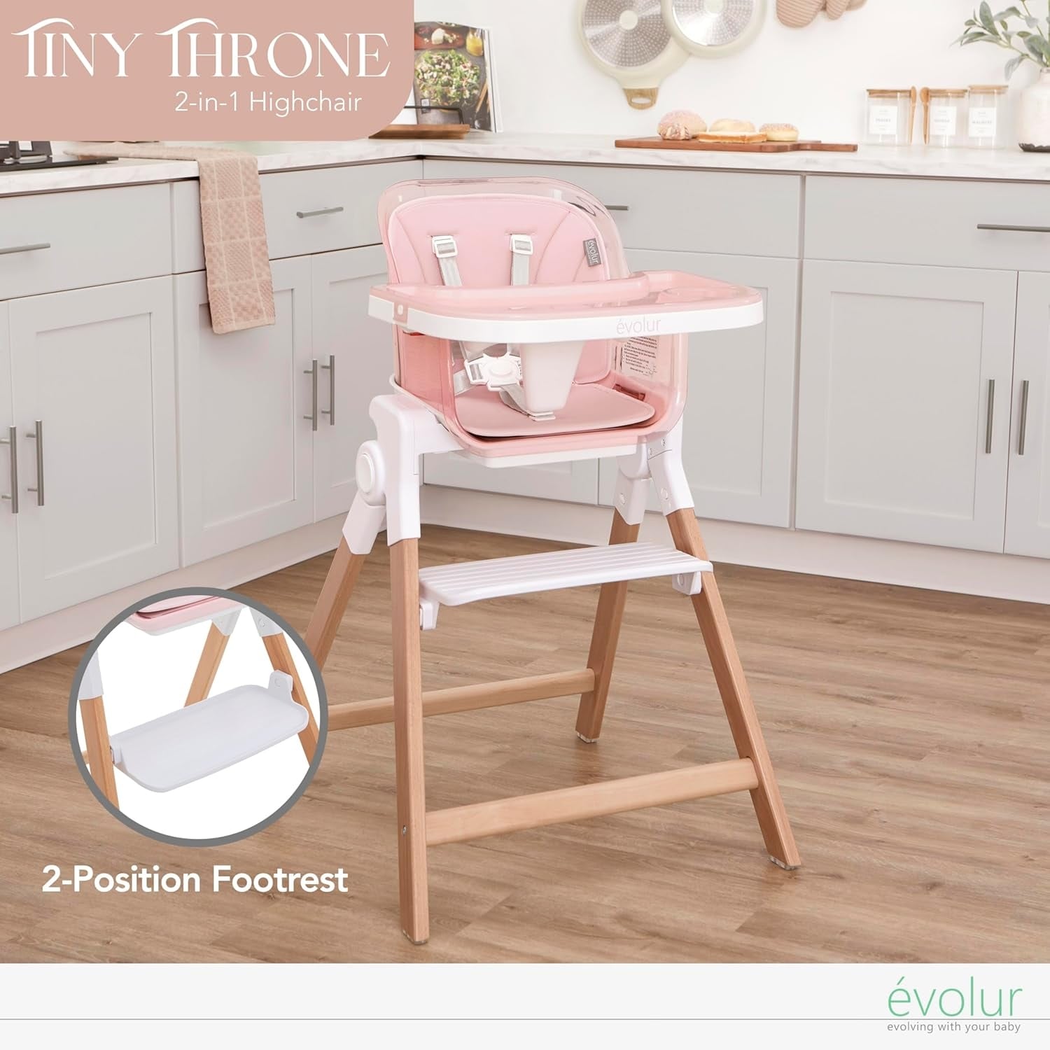 Evolur Tiny Throne 2 in 1 Highchair
