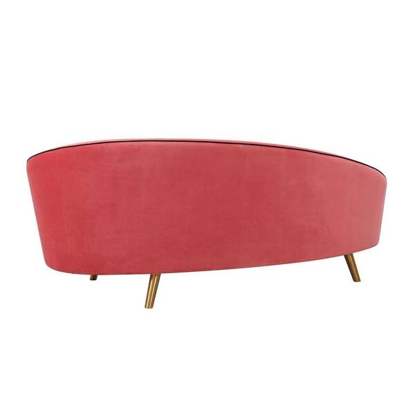 Shop Silver Orchid Avetisyan Hot Pink Velvet Sofa On Sale