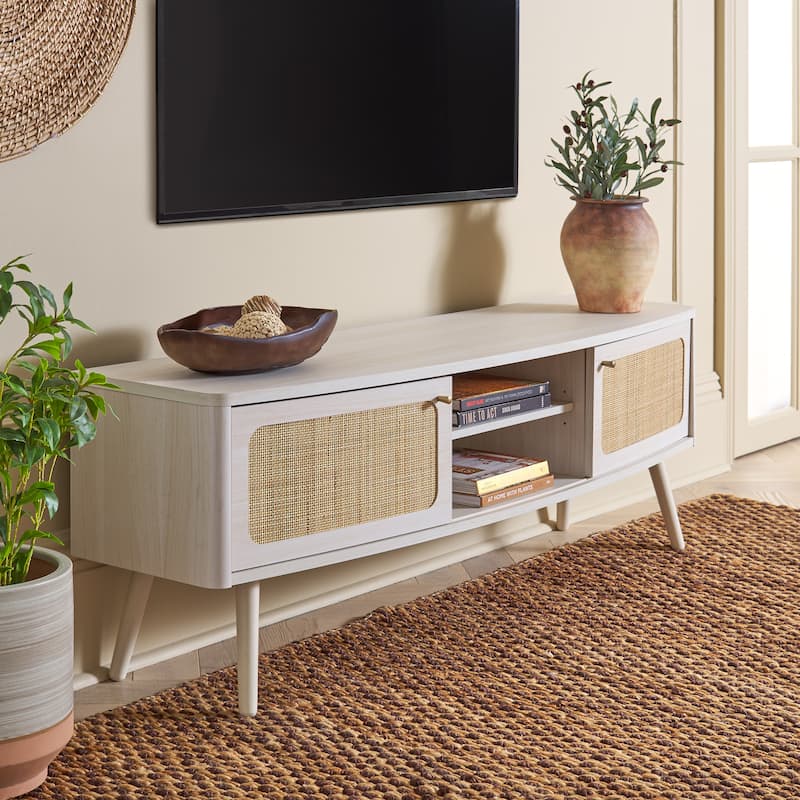SAFAVIEH Home Cielle 2 Door Media Stand. - 60"Wx15"Dx21"H