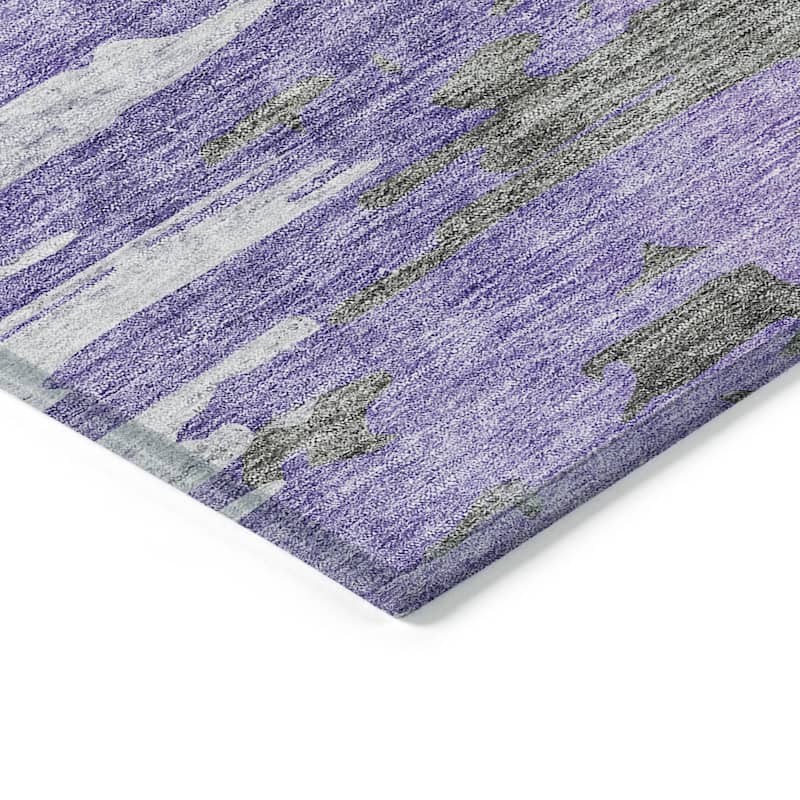 Machine Washable Indoor/ Outdoor Chantille Modern Ombre Rug