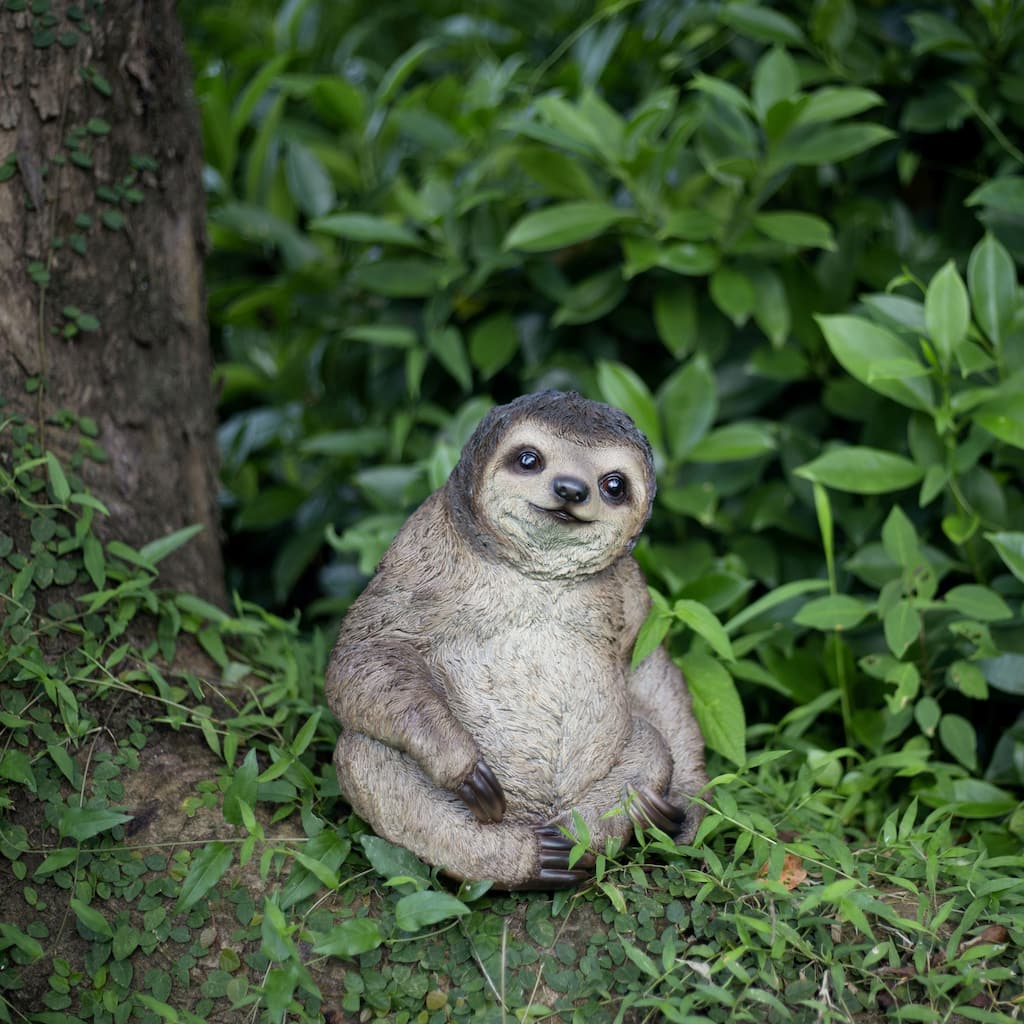 SoReal Brown Sloth Decorative Figurine for Home & Office Décor, Handcrafted Resin Statue