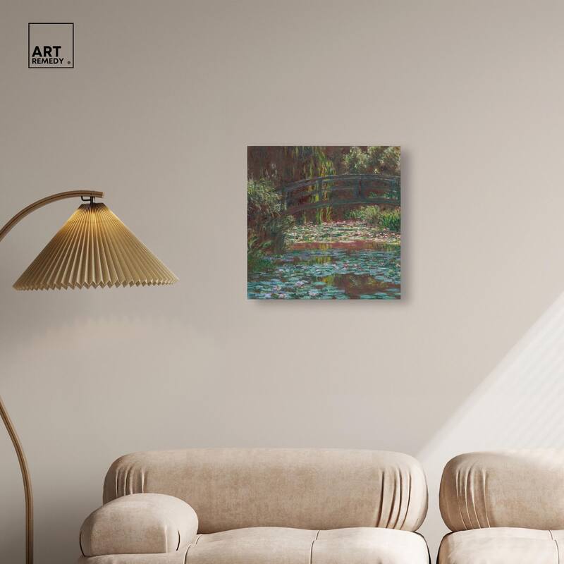 Water Lily Pond Canvas by Art Remedy, Gallery Wrapped
