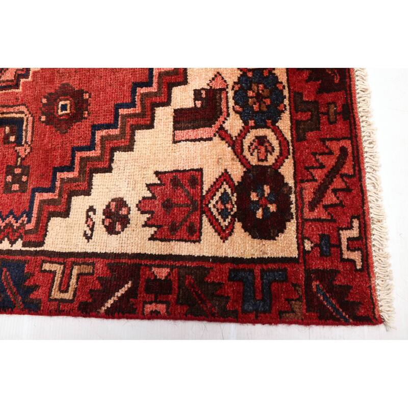 ECARPETGALLERY Hand-knotted Anatolian Vintage Red Wool Rug - 3'0 x 10'10