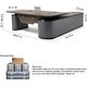 preview thumbnail 17 of 16, WESOME Reversible L-Shaped Adjustable Height Executive Standing Desk with Oval Storage Cabinet