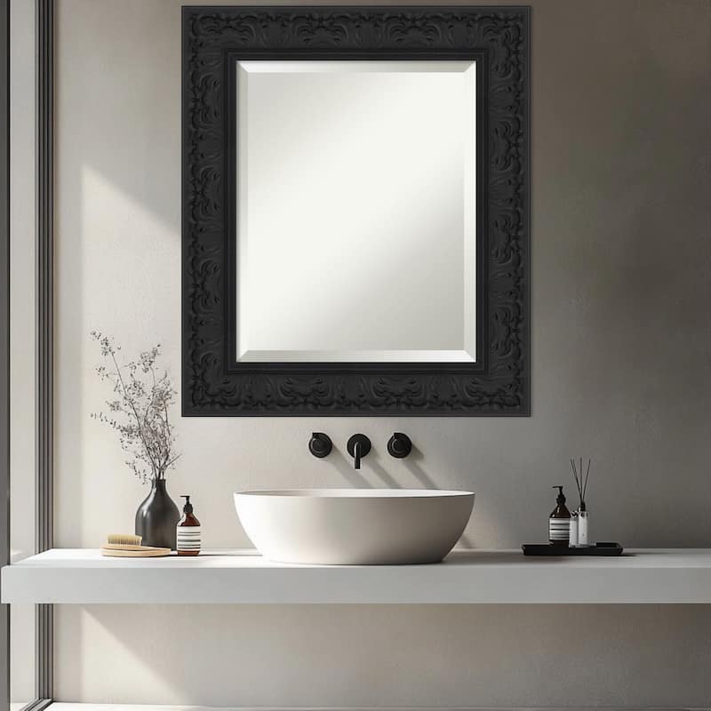 Luxe Beveled Framed Bathroom Vanity Wall Mirror