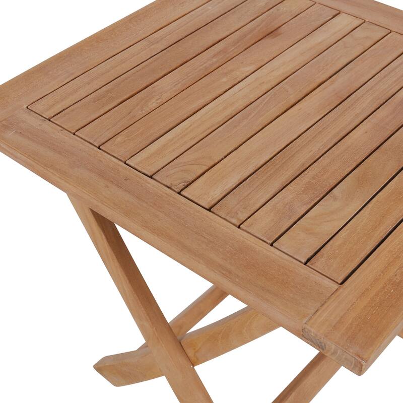 Folding Patio Table Garden Outdoor Balcony Furniture Teak Wood