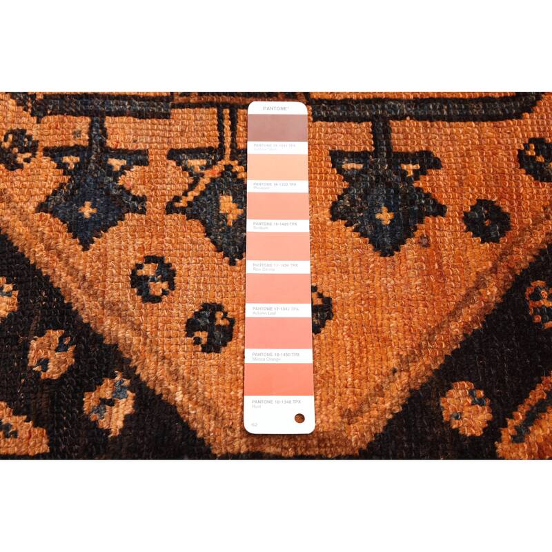 ECARPETGALLERY Hand-knotted Melis Vintage Copper Wool Rug - 5'3 x 7'9