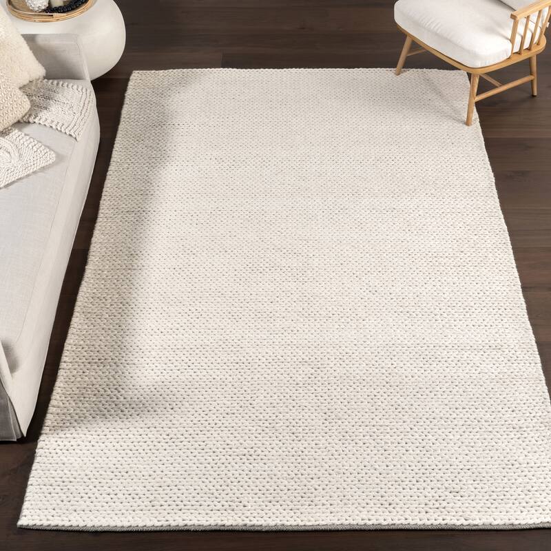 Nuloom Drew Casual Wool Area Rug - 9' 6" x 13' 6" - Ivory