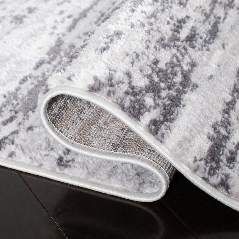 SAFAVIEH Amelia Modern Abstract Rug - 11' x 15' - Light Grey/Charcoal - Rectangle