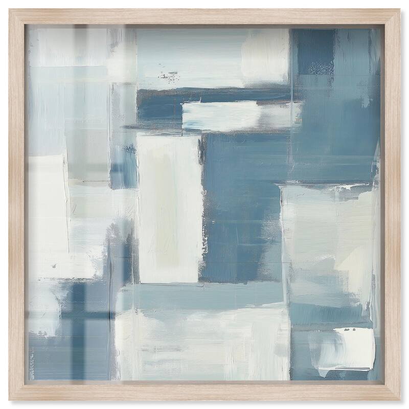 Deconstructed Blue III Shadowbox by Art Remedy - Natural - 30" x 30"