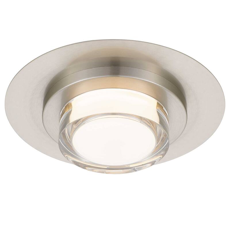 12 inch Square Chrome Integrated LED Flush Mount